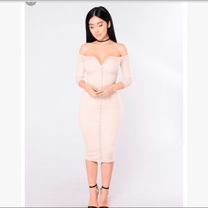 Button down ribbed midi dress long sleeve midi